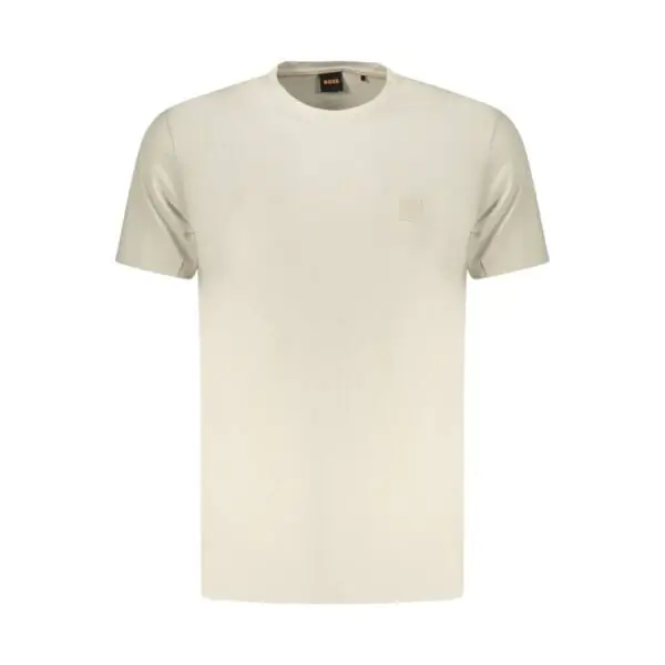 Hugo Boss - Ανδρικό T-shirt Orange San Jared-C Tales 50508584-070 Μπεζ 50508584-070