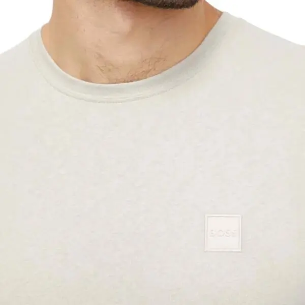 Hugo Boss - Ανδρικό T-shirt Orange San Jared-C Tales 50508584-070 Μπεζ 50508584-070