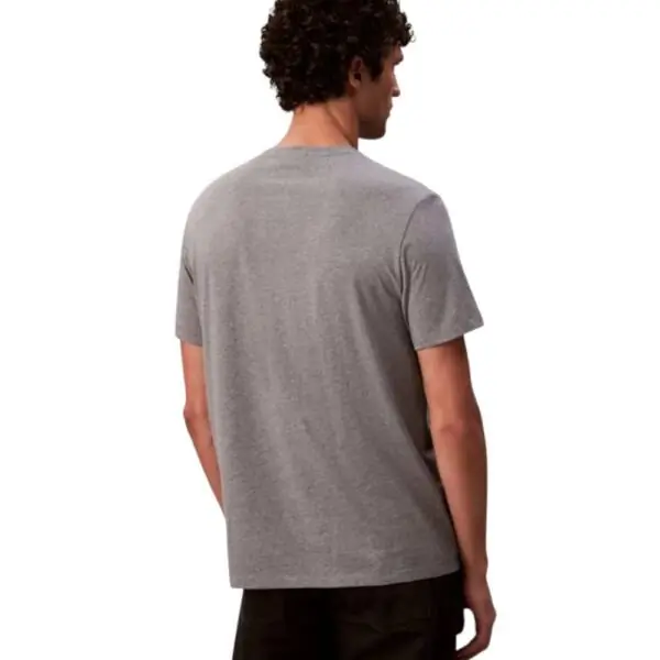 Calvin Klein - Ανδρικό T-shirt Cotton Badge Regular Fit LV04RC272G-P7E Γκρι LV04RC272G-P7E