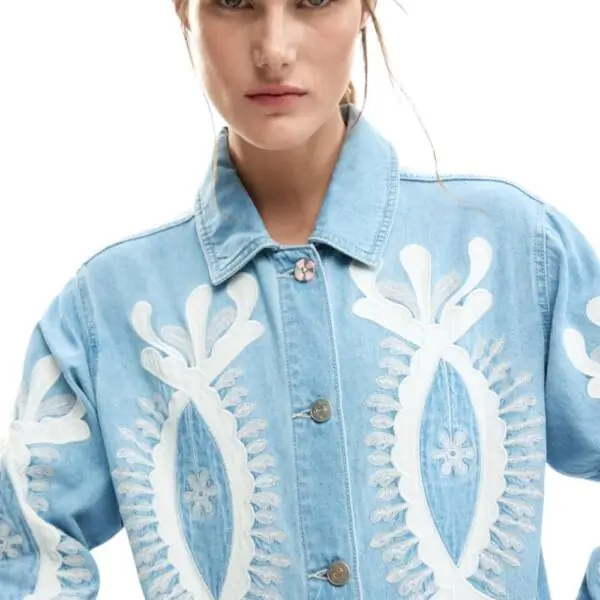 Desigual - Γυναικείο Τζιν Μπουφάν Yoko 26SWED04-5053 Μπλε 26SWED04-5053