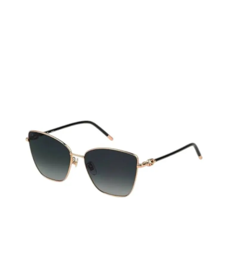 Furla - Γυναικεία Γυαλιά Ηλίου Silver & Brown Square SFU692-0300 Χρυσό/Μαύρο