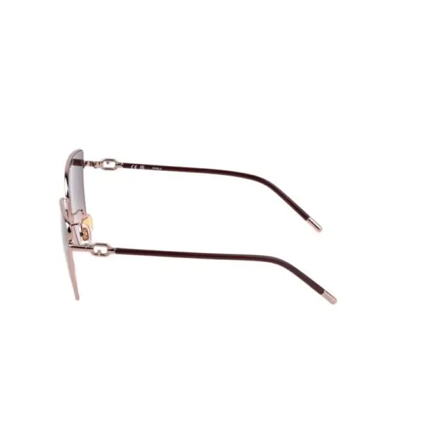 Furla - Γυναικεία Γυαλιά Ηλίου Silver & Brown Square SFU692-0A39 Χρυσό SFU692-0A39