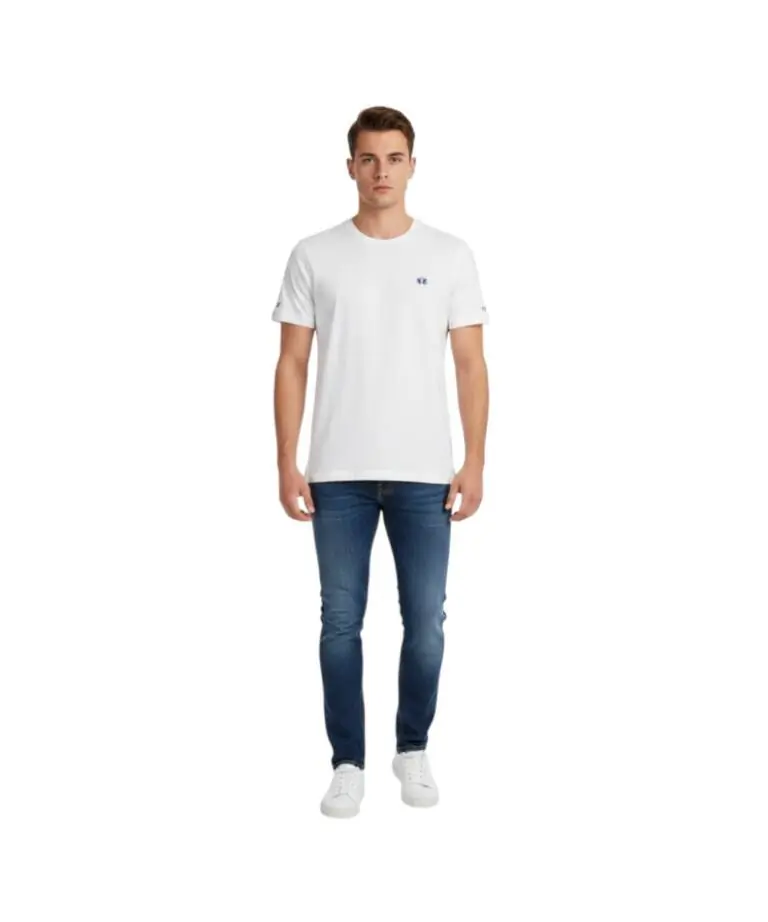 La Martina - Ανδρικό T-Shirt Heritage Regular Fit XMR010-JS206-00001 Λευκό