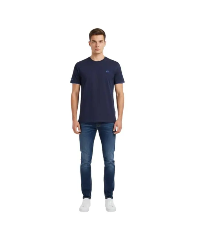 La Martina - Ανδρικό T-Shirt Heritage Regular Fit XMR010-JS206-07017 Μπλε Σκούρο
