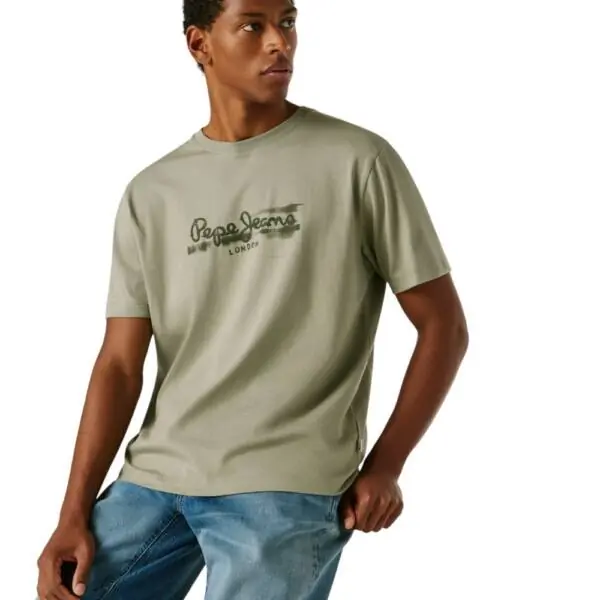 Pepe Jeans - Ανδρικό T-shirt Seasonal Logo Fantasy 3 PM5010292-701 Λαδί PM5010292-701
