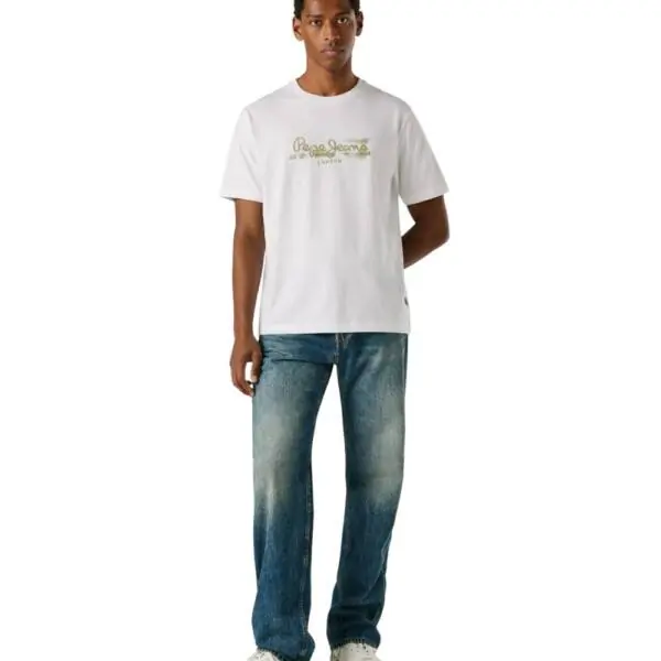 Pepe Jeans - Ανδρικό T-shirt Seasonal Logo Fantasy 3 PM5010292-800 Λευκό PM5010292-800