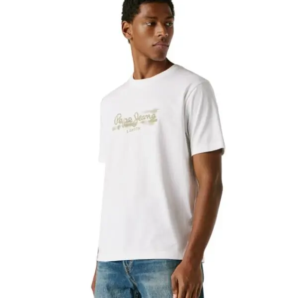 Pepe Jeans - Ανδρικό T-shirt Seasonal Logo Fantasy 3 PM5010292-800 Λευκό PM5010292-800