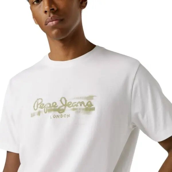 Pepe Jeans - Ανδρικό T-shirt Seasonal Logo Fantasy 3 PM5010292-800 Λευκό PM5010292-800