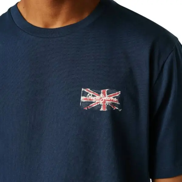 Pepe Jeans - Ανδρικό T-shirt Small Flag PM5010311-594 Μπλε Ναυτικό PM5010311-594