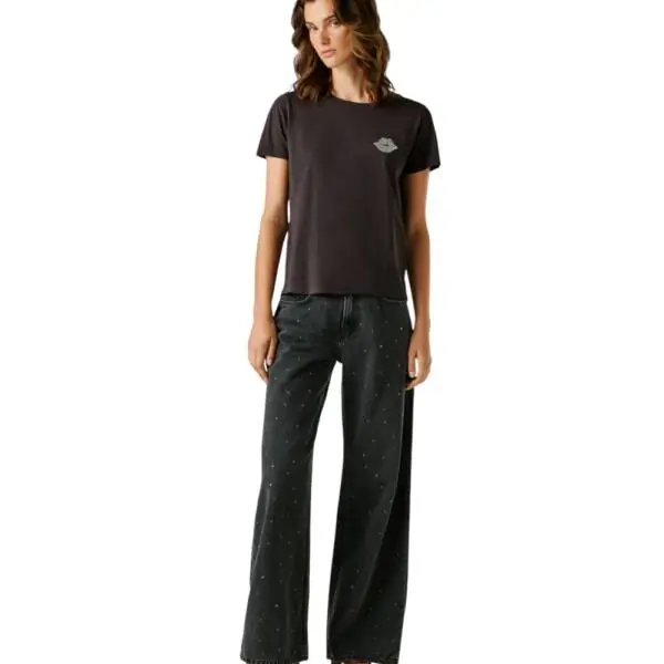 Pepe Jeans - Γυναικείο T-shirt Brule PL5000082-999 Μαύρο PL5000082-999