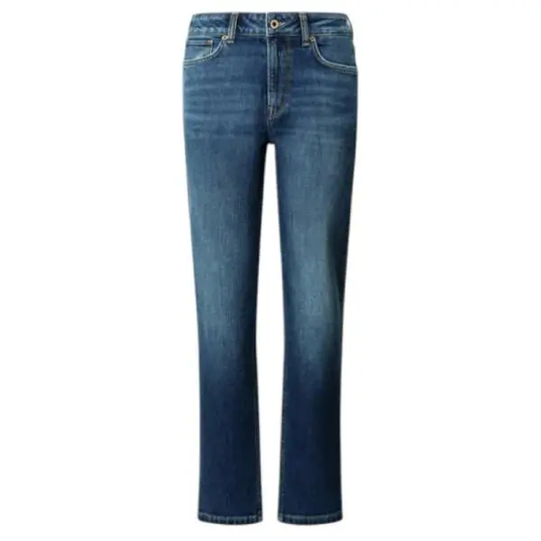 Pepe Jeans - Γυναικείο Παντελόνι Τζιν Mary Straight French Terry PL20473085AC2-000 Μπλε PL20473085AC2-000