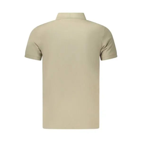 Timberland - Ανδρικό Κοντομάνικο T-shirt Polo Slim Fit Mε Λογότυπο Oyster River TB0A2BS1-DH5 Μπεζ/Γκρι TB0A2BS1DH5