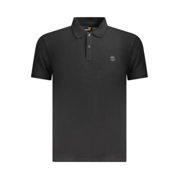 Timberland - Ανδρικό Κοντομάνικο T-shirt Polo Slim Fit Mε Λογότυπο Oyster River TB0A2BS1-X65 Μαύρο TB0A2BS1X65