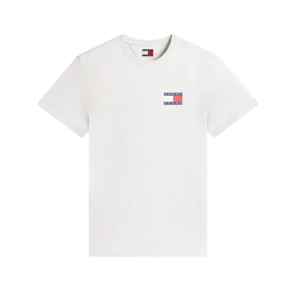 Tommy Hilfiger - Ανδρικό T-shirt Th Essential Flag Tee Regular Fit DM0DM20740-P08 Γκρι DM0DM20740-P08