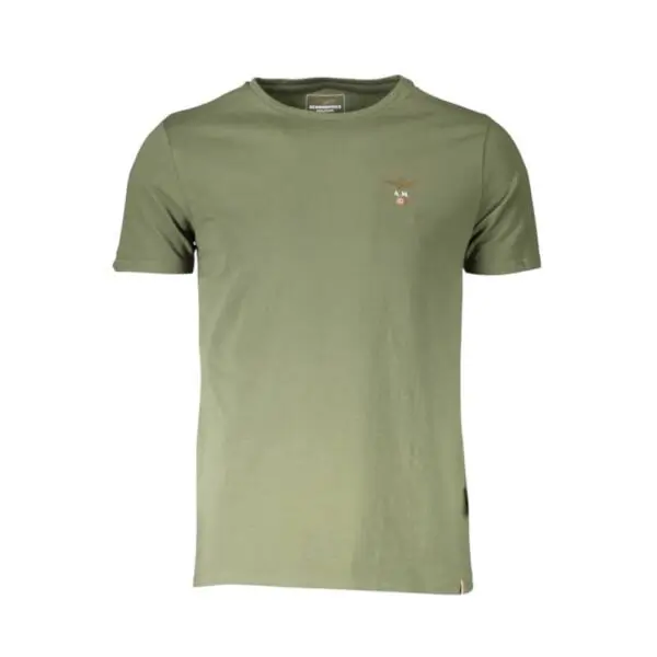 Aeronautica Militare - Ανδρική Κοντομάνικη Φανέλα SCOTI001J508-07001 Πράσινο SCOTI001J508-07001
