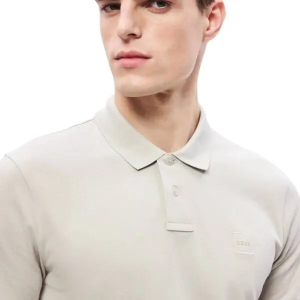 Hugo Boss - Ανδρικό Polo T-shirt Passenger Slim Fit 50507803-070 Μπεζ 50507803-070