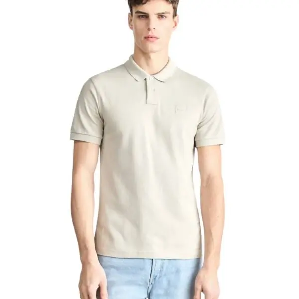 Hugo Boss - Ανδρικό Polo T-shirt Passenger Slim Fit 50507803-070 Μπεζ 50507803-070