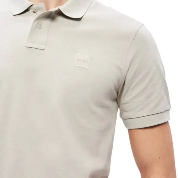Hugo Boss - Ανδρικό Polo T-shirt Passenger Slim Fit 50507803-070 Μπεζ 50507803-070
