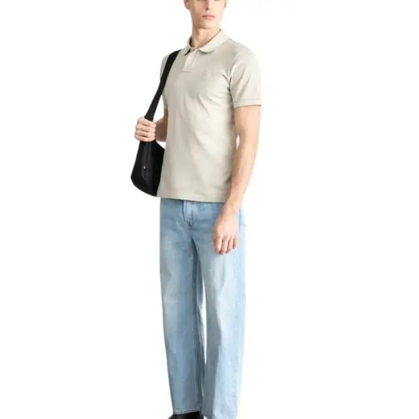 Hugo Boss - Ανδρικό Polo T-shirt Passenger Slim Fit 50507803-070 Μπεζ 50507803-070