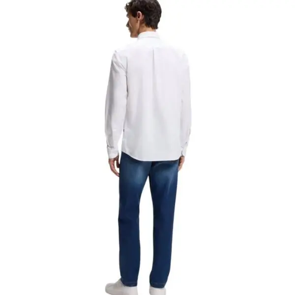 Hugo Boss - Ανδρικό Πουκάμισο Rickert_M Oxford Cotton 50519707-100 Λευκό 50519707-100