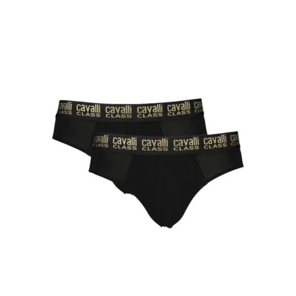 Cavalli Class - Ανδρικά Εσώρουχα Σλιπ 2Pack QXO01DJD003-05051 Μαύρο QXO01DJD003-05051