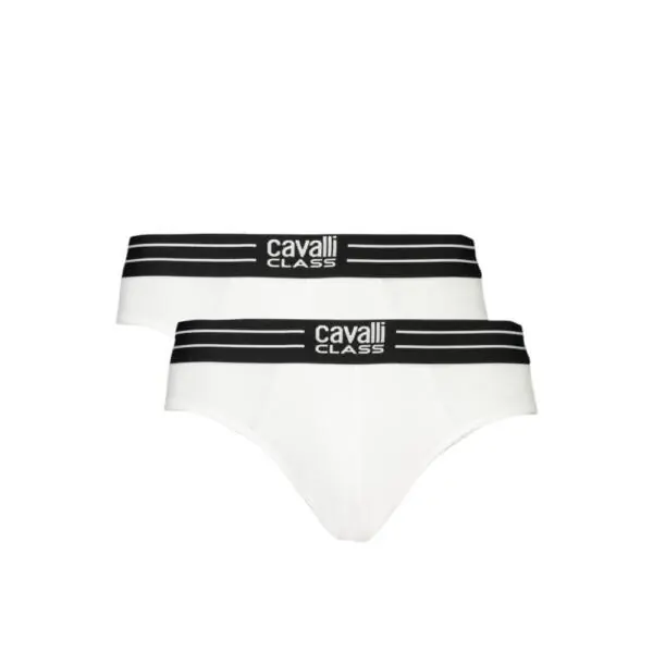 Cavalli Class - Ανδρικά Εσώρουχα Σλιπ 2Pack QXO01IJD003-00053 Λευκό QXO01IJD003-00053