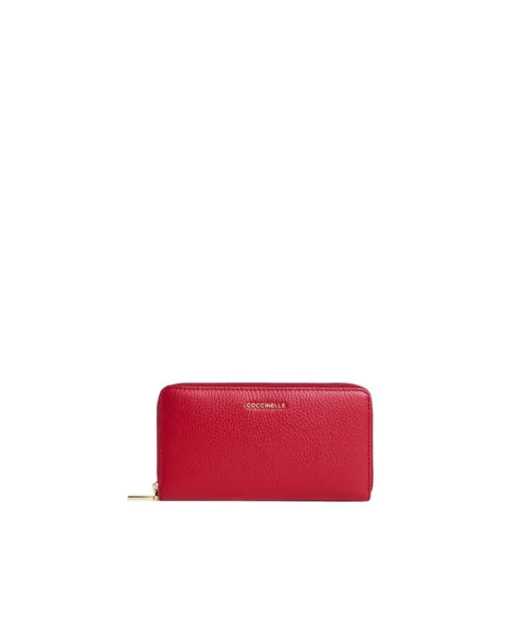 Coccinelle - Γυναικείο Πορτοφόλι Metallic Large E2MW5113201-R02 Κόκκινο