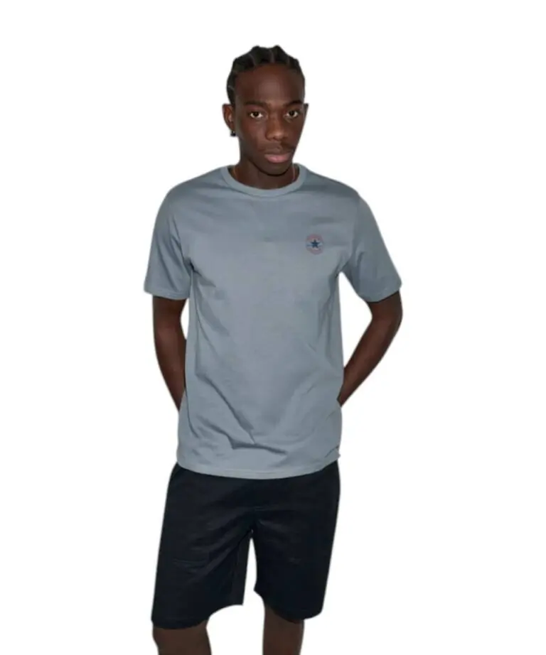 Converse - Ανδρικό T‑shirt Chuck Print Tee Standar Fit CVM5T565-033 Γκρι