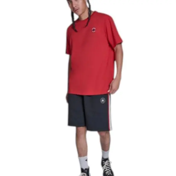 Converse - Ανδρικό T‑shirt Chuck Print Tee Standar Fit CVM5T565-610 Κόκκινο CVM5T565-610