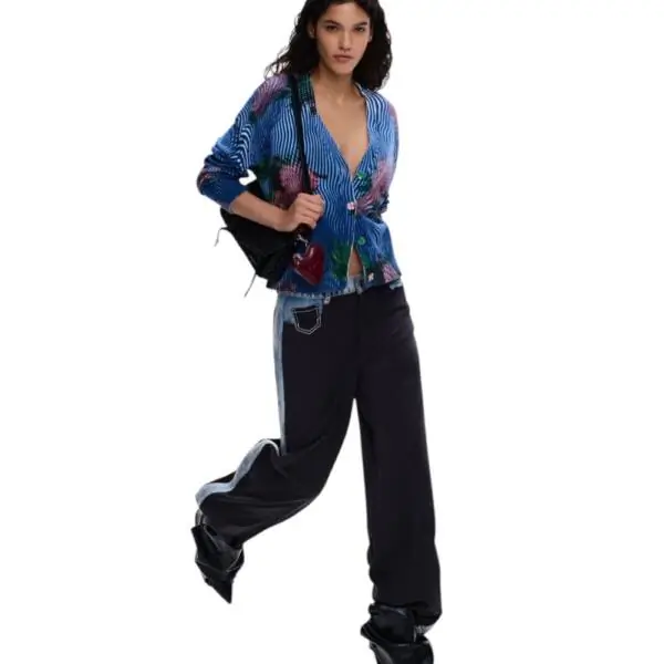 Desigual - Γυναικεία Ζακέτα Nora 26SWJF19-5001 Μπλε 26SWJF19-5001