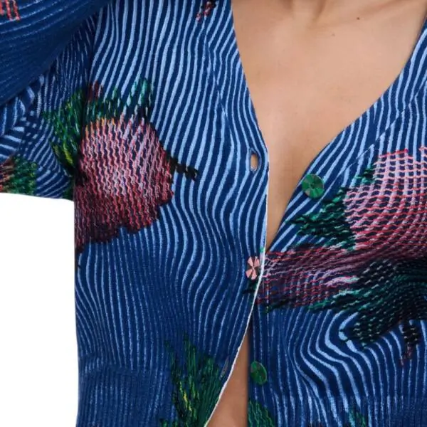 Desigual - Γυναικεία Ζακέτα Nora 26SWJF19-5001 Μπλε 26SWJF19-5001