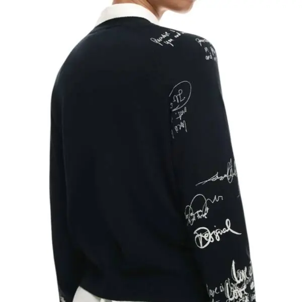 Desigual - Γυναικεία Μπλούζα Marquette 26SWJF10-2000 Μαύρο 26SWJF10-2000