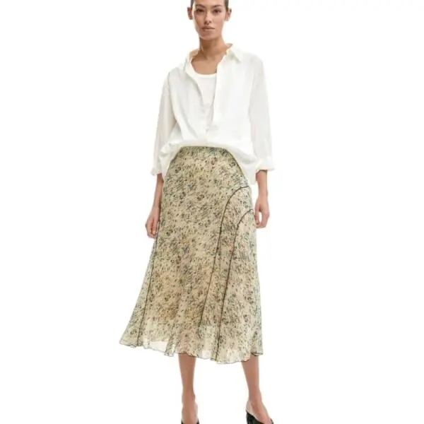Desigual - Γυναικεία Φούστα Maxi Rishit 26SWFW18-1008 Μπεζ 26SWFW18-1008
