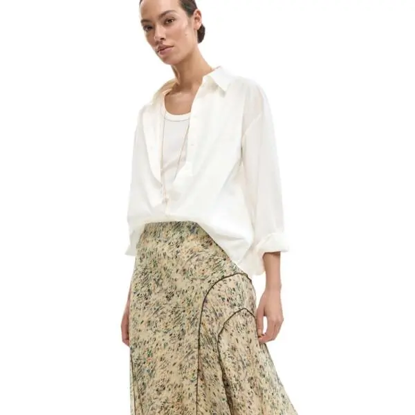 Desigual - Γυναικεία Φούστα Maxi Rishit 26SWFW18-1008 Μπεζ 26SWFW18-1008