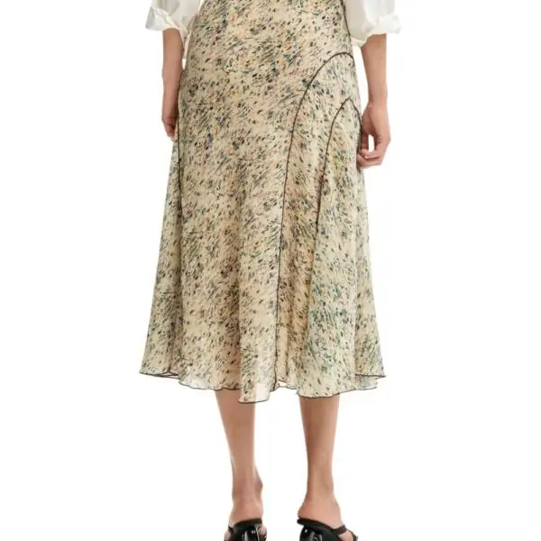 Desigual - Γυναικεία Φούστα Maxi Rishit 26SWFW18-1008 Μπεζ 26SWFW18-1008