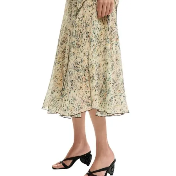 Desigual - Γυναικεία Φούστα Maxi Rishit 26SWFW18-1008 Μπεζ 26SWFW18-1008