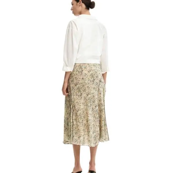 Desigual - Γυναικεία Φούστα Maxi Rishit 26SWFW18-1008 Μπεζ 26SWFW18-1008