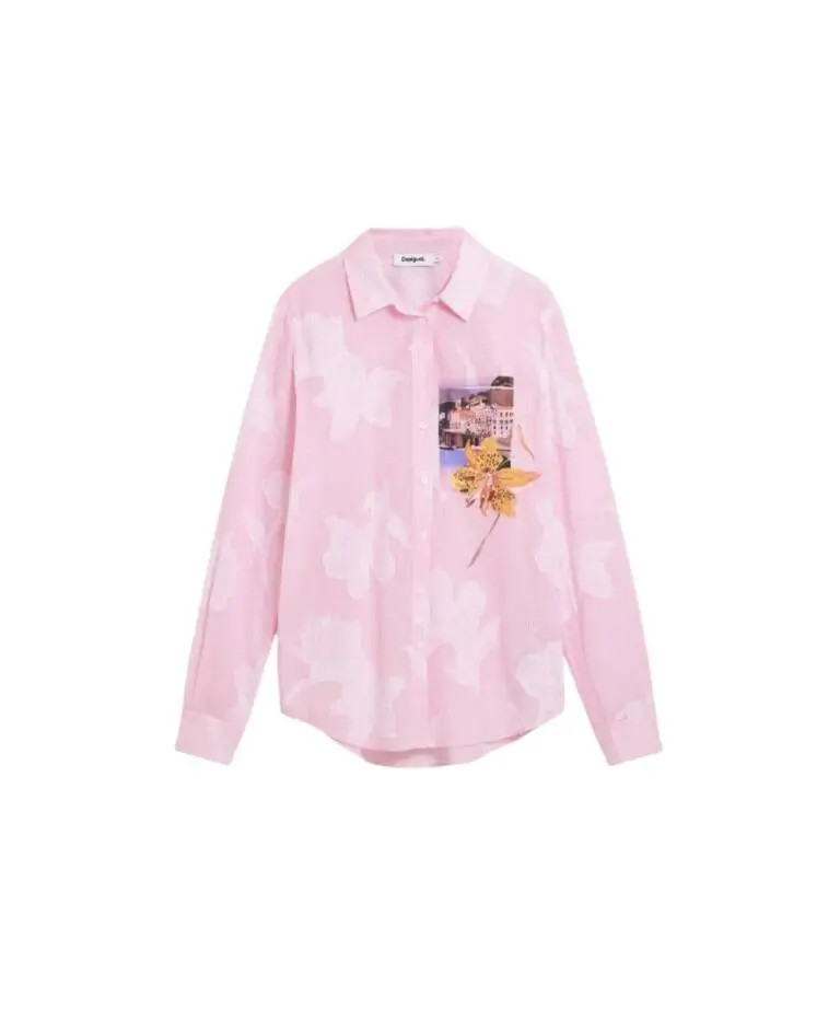 Desigual - Γυναικείο Πουκάμισο Pinkjac 26SWCW12-3049 Ροζ
