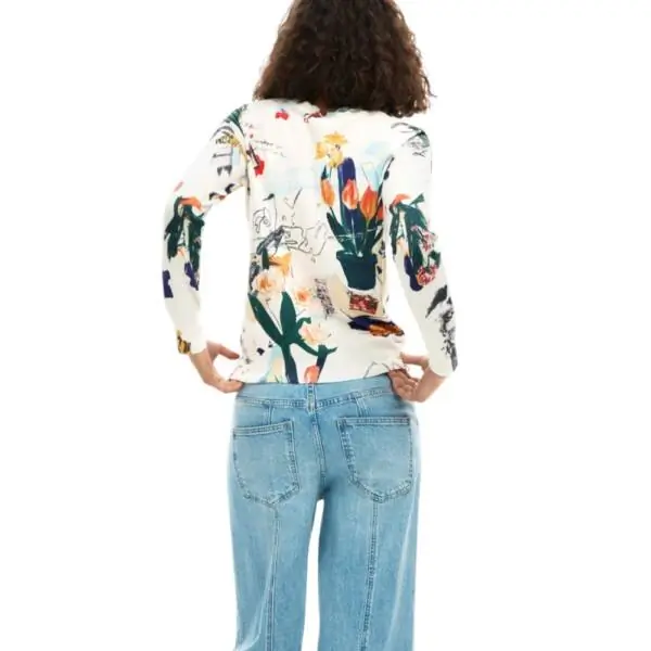 Desigual - Γυναικείο Πουλόβερ Nantes 26SWJF35-1001 Μπεζ 26SWJF35-1001