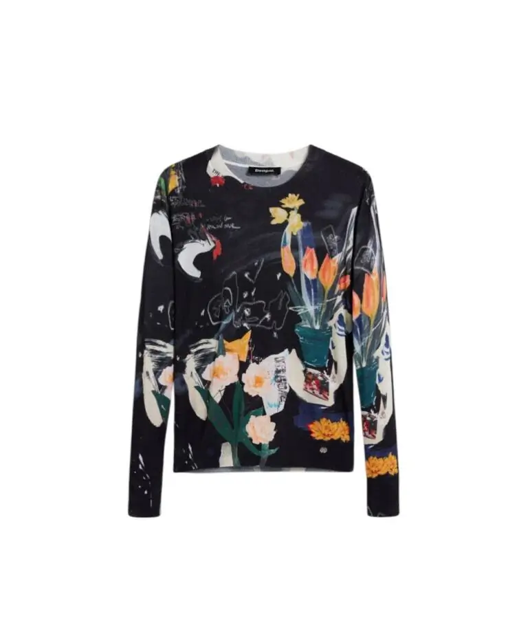 Desigual - Γυναικείο Πουλόβερ Nantes 26SWJF35-2000 Μαύρο