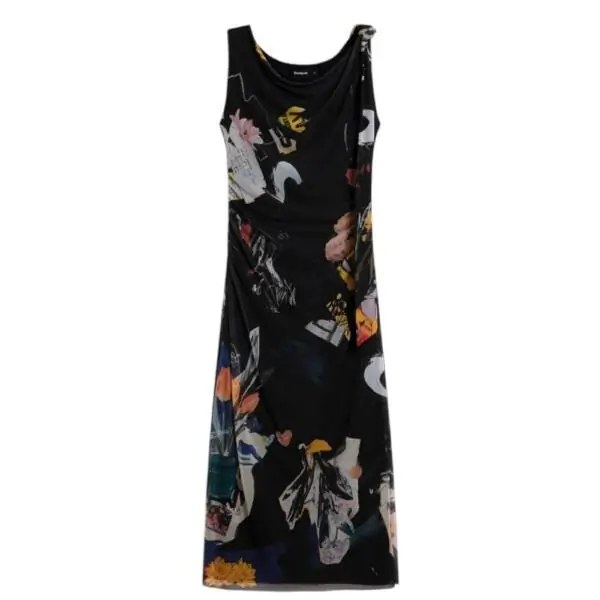 Desigual - Γυναικείο Φόρεμα Delaware 26SWVK29-2000 Μαύρο
