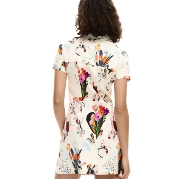 Desigual - Γυναικείο Φόρεμα Fini 26SWVW48-1008 Λευκό 26SWVW48-1008
