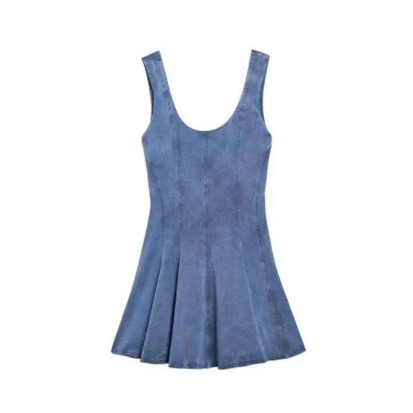 Desigual - Γυναικείο Φόρεμα Mini Skater Pink 26SWVW49-5057 Μπλε