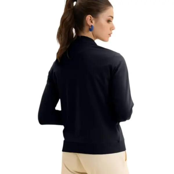 Freddy - Γυναικεία Ζακέτα High-Νecked In Stretch S26WCRS4-B109 Μπλε Ναυτικό S26WCRS4-B109