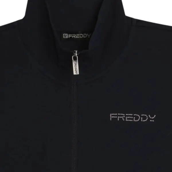 Freddy - Γυναικεία Ζακέτα High-Νecked In Stretch S26WCRS4-B109 Μπλε Ναυτικό S26WCRS4-B109