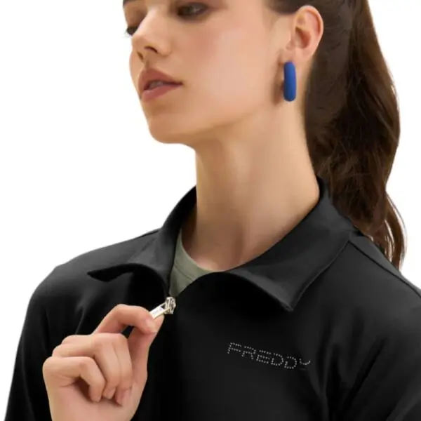 Freddy - Γυναικεία Ζακέτα High-Νecked In Stretch S26WCRS4-N Μαύρο S26WCRS4-N