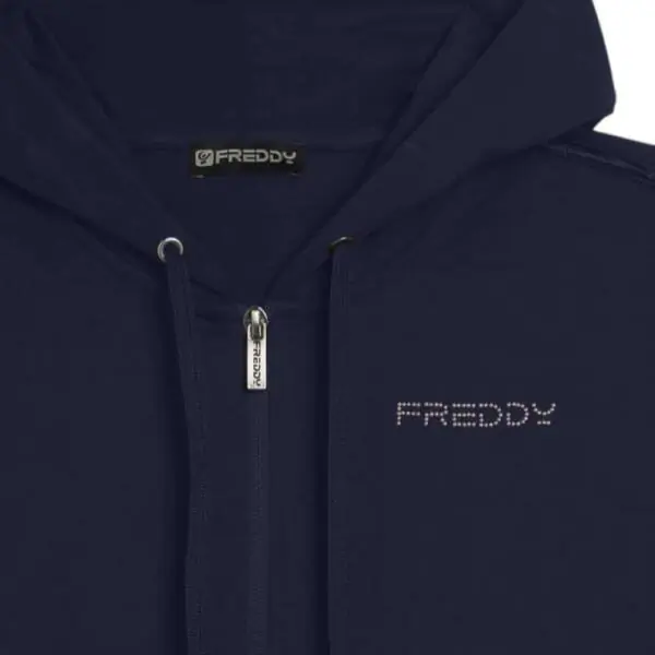 Freddy - Γυναικεία Ζακέτα Φούτερ S26WCRS3-B109 Μπλε S26WCRS3-B109