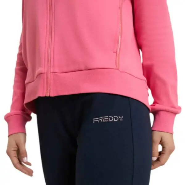 Freddy - Γυναικείο Σετ Φόρμας Zip And High Neck (Tracksuit) S26WTRK2-P102B Ροζ/Μπλε S26WTRK2-P102B