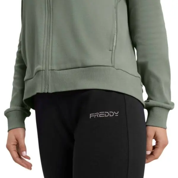 Freddy - Γυναικείο Σετ Φόρμας Zip And High Neck (Tracksuit) S26WTRK2-V96N Πράσινο/Μαύρο S26WTRK2-V96N