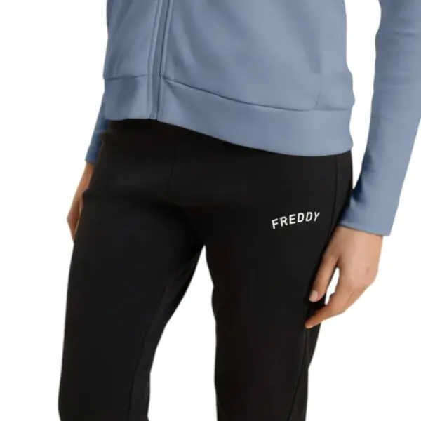Freddy - Γυναικείο Σετ Φόρμας Zip And High Neck (Tracksuit) S26WTRK7-C57N Σιέλ/Μαύρο S26WTRK7-C57N